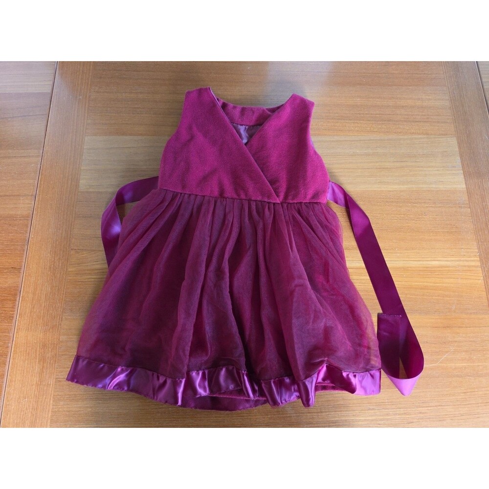 Milediiy Burgundy Girl's Dress